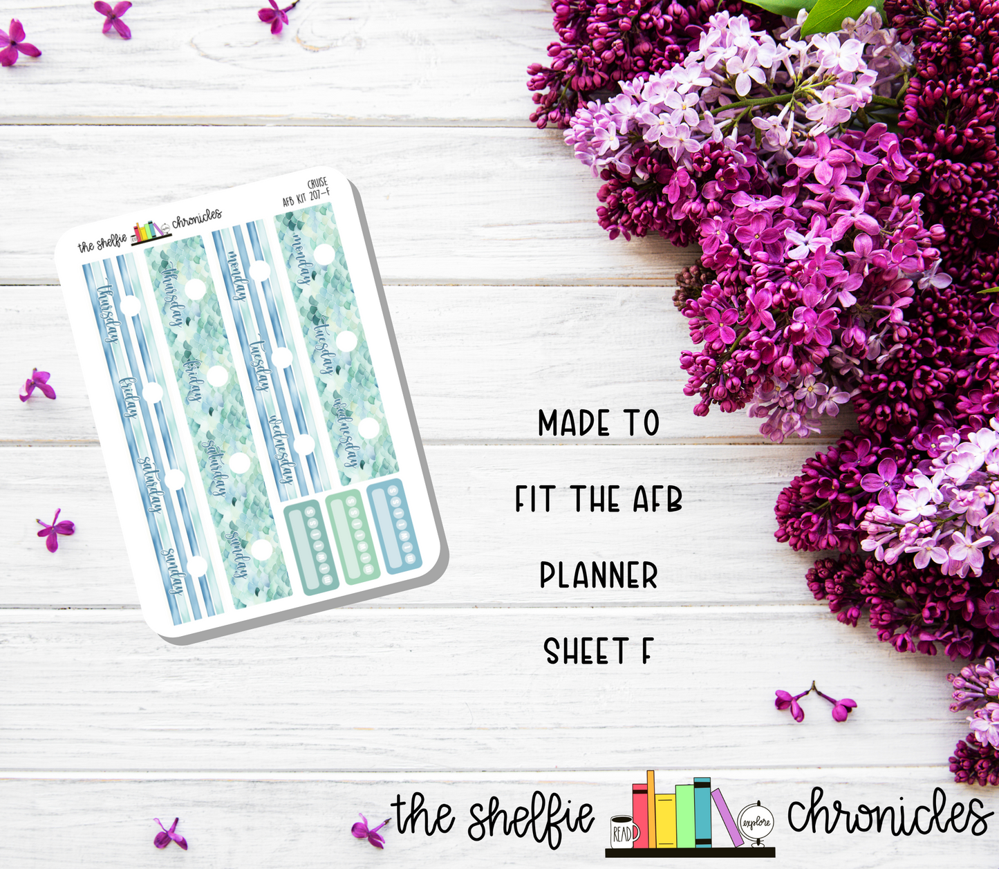 AFB Kit 207 - Cruise - Made To Fit The Always Fully Booked Planner - Die Cut Stickers - Repositionable