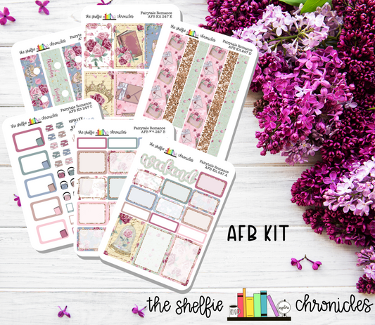 AFB Kit 247 - Fairytale Romance Weekly Kit - Made To Fit The Always Fully Booked Planner - Die Cut Stickers - Repositionable