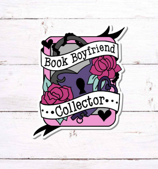 V 123 - Book Boyfriend Collector - Vinyl Sticker for Water Bottles, Laptop, Tablet, iPad, Tumbler, Hydroflask, Journals